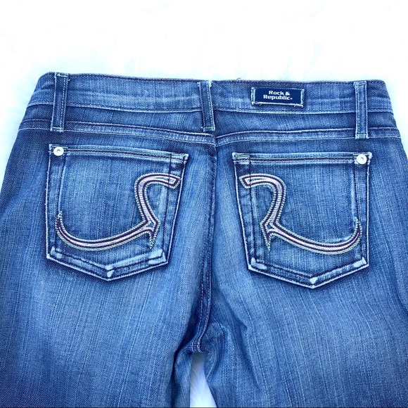 Rock and Republic Womens Jeans Medium Blue Wash 29 - Picture 7 of 8